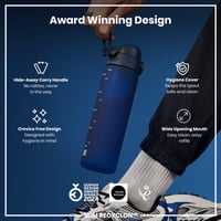 Fľaša Ion8 500 ml, námornícka modrá, nepriepustná, bez BPA, ovládanie jednou rukou — uzáver fľaše nie je súčasťou balenia (stav: pozri 2. obrázok) 8