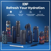 Fľaša Ion8 500 ml, námornícka modrá, nepriepustná, bez BPA, ovládanie jednou rukou — uzáver fľaše nie je súčasťou balenia (stav: pozri 2. obrázok) 9