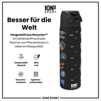 Športová fľaša ion8 NBA tímy, 500 ml, nepriepustná, otváranie jednou rukou, bezpečný uzáver, vhodná do umývačky riadu, bez BPA, s držadlom na prenášanie 5