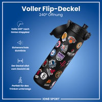 Športová fľaša ion8 NBA tímy, 500 ml, nepriepustná, otváranie jednou rukou, bezpečný uzáver, vhodná do umývačky riadu, bez BPA, s držadlom na prenášanie 4