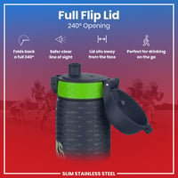 Ľahká oceľová fľaša na vodu Ion8 NFL Seattle Seahawks 600 ml, nepriepustná, vhodná do umývačky riadu, s výklopným vekom, fľaša vhodná do držiaka na nápoje 5