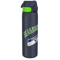 Ľahká oceľová fľaša na vodu Ion8 NFL Seattle Seahawks 600 ml, nepriepustná, vhodná do umývačky riadu, s výklopným vekom, fľaša vhodná do držiaka na nápoje 1