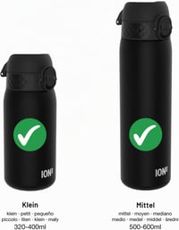 ion8 OneTouch Evo csere kulacsfedél 350/500 ml-es palackhoz - fekete 3