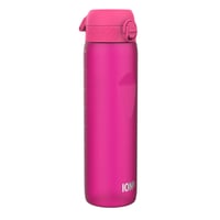 Fľaša na vodu Ion8 Recyclon 1000 ml, ružová, nepriepustná, s výklopným vekom, rukoväťou na prenášanie, bez BPA, vhodná do umývačky riadu, na šport a tréning 1