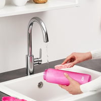 Fľaša na vodu Ion8 Recyclon 1000 ml, ružová, nepriepustná, s výklopným vekom, rukoväťou na prenášanie, bez BPA, vhodná do umývačky riadu, na šport a tréning 8