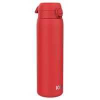 Nerezová fľaša na vodu ion8, 1 liter, nepriepustná, ľahká, vhodná do umývačky riadu, červená - 1200 ml 1
