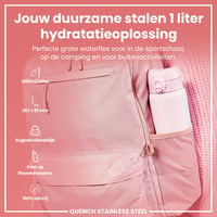 Nerezová fľaša na vodu Ion8 1200 ml – nepriepustná fľaša, fialová, 1-litrová fľaša na šport a turistiku 2