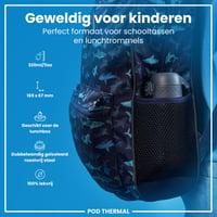 Nerezová termoska ion8 320 ml, nepriepustná, otváranie jednou rukou, vhodná do umývačky riadu, vyklápacie viečko, rukoväť na prenášanie, tmavomodrá 3