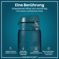 Sticlă sport ion8 etanșă 750 ml – Verde petrol, fără BPA, ușor de deschis, lavabilă în mașina de spălat vase, cu închidere de siguranță și mâner de transport 3