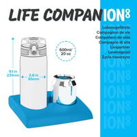 Sticlă pentru apă ion8 500 ml, etanșă, cu deschidere cu o singură mână, fără BPA, lavabilă în mașina de spălat vase, cu model Koalabear și capac flip cu mâner de transport 5