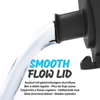 Sticlă pentru apă ion8 500 ml, etanșă, cu deschidere cu o singură mână, fără BPA, lavabilă în mașina de spălat vase, cu model Koalabear și capac flip cu mâner de transport 7