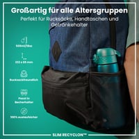 Sticlă ion8 500 ml - Rezistentă la scurgeri, deschidere cu o singură mână, compatibilă cu mașina de spălat vase, fără BPA, capac cu clapetă, Aqua 2