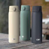 Ion8 Vákuum Izolált Rozsdamentes Acél Kulacs 1L, Szorítható, Egy Kézzel Nyitható, Sporthoz és Jógához - Turquoise, OneTouch 1.0 9