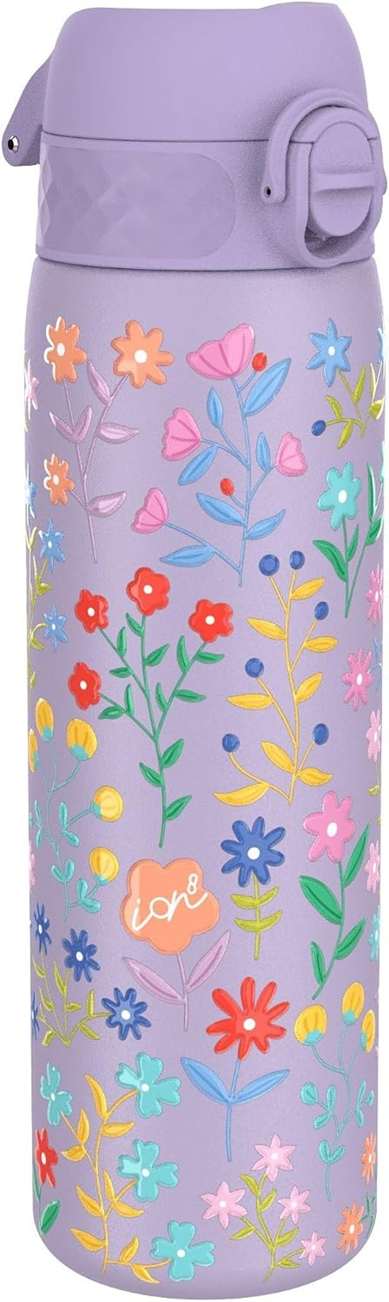 ion8 Evo vákuumszigetelt rozsdamentes acél kulacs, virágmintás - 500 ml