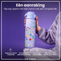 ion8 Evo vákuumszigetelt rozsdamentes acél kulacs, virágmintás - 500 ml 3