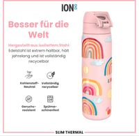 ion8 Evo vákuumszigetelt rozsdamentes acél kulacs, 500 ml - szivárgásmentes - szivárvány 5