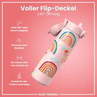 ion8 Evo vákuumszigetelt rozsdamentes acél kulacs, 500 ml - szivárgásmentes - szivárvány 4