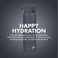 Vákuovo izolovaná nerezová fľaša na vodu ion8, 920 ml, nepriepustná, otváranie jednou rukou, vhodná do umývačky riadu, s rukoväťou, na šport a jogu, morská modrá 9
