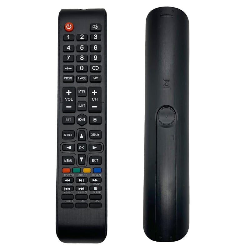 Diaľkový ovládač iOOiQQ pre TV Eklyps – náhradný diaľkový ovládač kompatibilný s EK24HX101A EK32HX100A EK32HX100AS EK40FX100A EK43UX100A EK43UX100AS EK50UX100A EK65UX100A