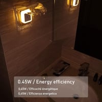 IOSICAM Éjszakai Fény 3 Darabos Szett - LED Éjjeli Lámpa Gyerekeknek Fényérzékelővel, Meleg Fényű Konnektor Világítás Hálószoba Fürdőszoba K 5