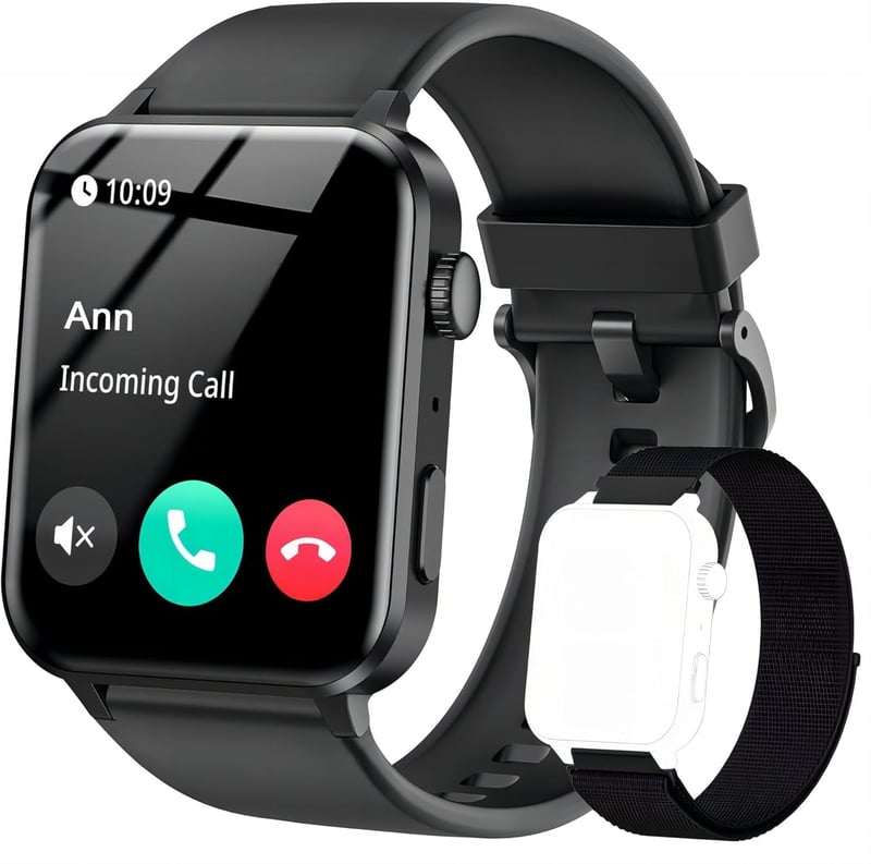 Inteligentné hodinky IOWODO pre mužov a ženy, 1,91" HD displej, Bluetooth hovory, krokomer, monitor srdcového tepu, monitor spánku, SpO2, 110+ športových režimov, vodotesnosť IP68, fitness tracker pre Android a iOS