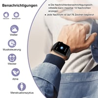 Inteligentné hodinky IOWODO pre mužov a ženy, 1,91" HD displej, Bluetooth hovory, krokomer, monitor srdcového tepu, monitor spánku, SpO2, 110+ športových režimov, vodotesnosť IP68, fitness tracker pre Android a iOS 5