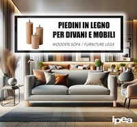 IPEA 4 bucăți picioare mobilier din lemn, înălțime 100 mm, pentru canapea, fotoliu, dulap, formă cilindrică, natur 2