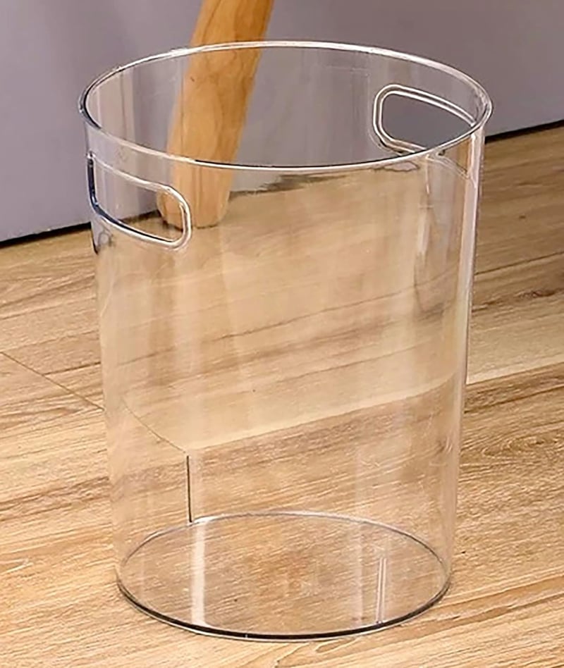 IPEA Átlátszó Szemetes Kuka 22x19 cm - Irodai és Otthoni Papírkosár