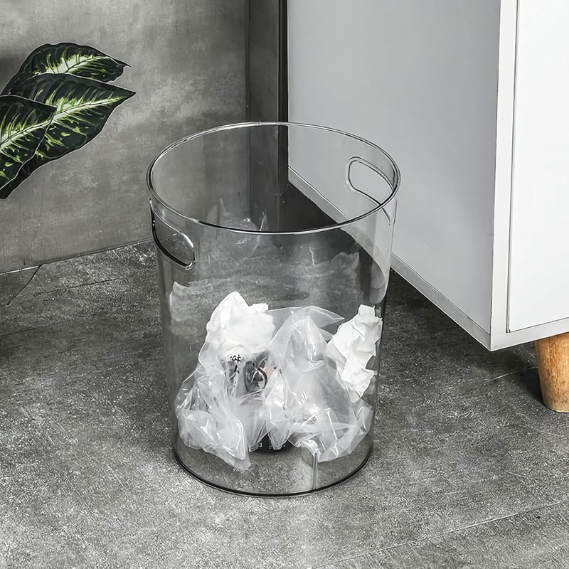 IPEA Átlátszó Szemetes Kuka 22x19 cm - Irodai és Otthoni Papírkosár