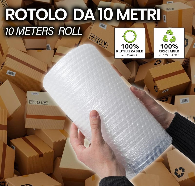 IPEA Buborékfólia 10m x 30cm Szállításhoz Csomagoláshoz Védelem Párnázás