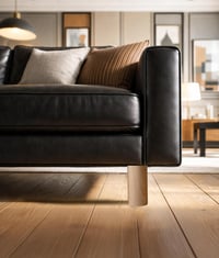 Súprava drevených nábytkových nôh IPEA pre pohovky a skrine – výška 140 mm – 4 ks surové drevené nohy pre kreslá a nábytok – skrutka M10 – minimalistický dizajn 9