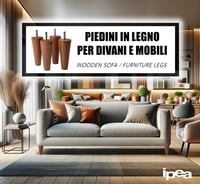 Kónusové nohy z masívneho dreva IPEA 14 cm – orech, 4 ks 2