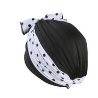IPENNY Retro plavecká čiapka pre ženy s ochranou uší, protišmyková kúpacia čiapka v štýle turbanu na dlhé aj krátke vlasy, elastická plavecká čiapka pre dievčatá 3