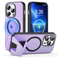 iPhone 13 Pro Max MagSafe silikonska maska sa stalkom - svijetloljubičasta 1