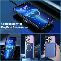 iPhone 13 Pro Max MagSafe silikonska maska sa stalkom - svijetloljubičasta 3