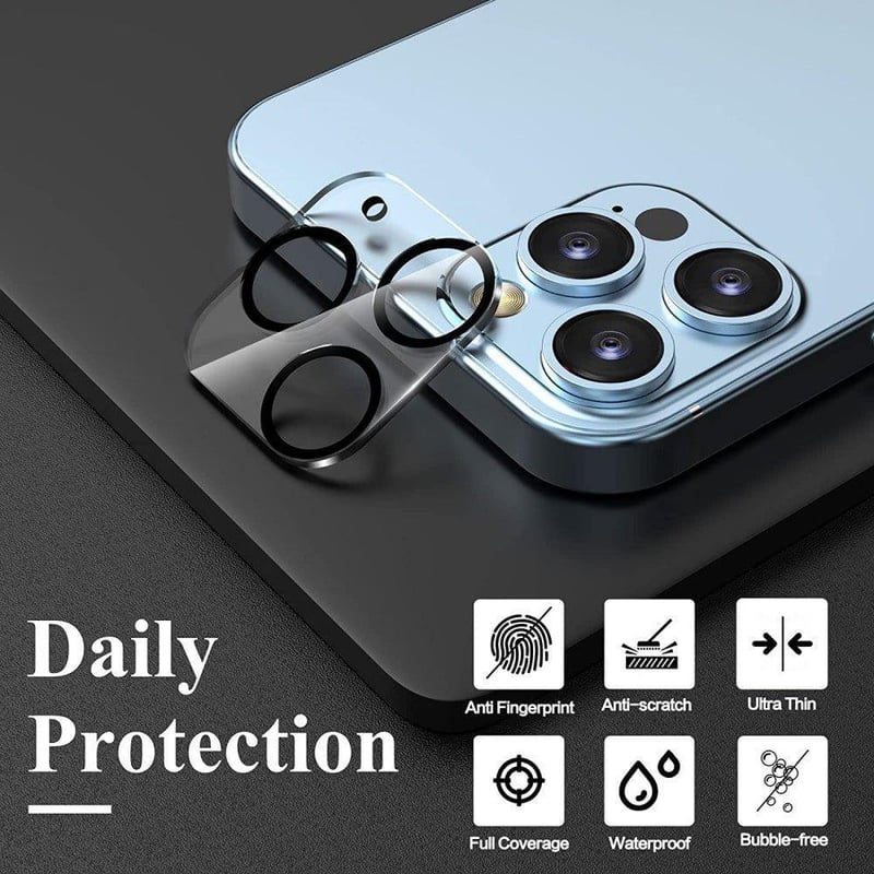 Iphone 13 Pro/Pro MAX 9H Keménységű Kameravédő Üvegfólia
