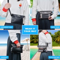 ipow Vízálló Crossbody Táska iPhone Mobiltelefon Kamera iPad Pénz Védelemhez Kék Szürke Rosa Sárga Fehér Fekete 6