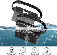 ipow Vízálló Crossbody Táska iPhone Mobiltelefon Kamera iPad Pénz Védelemhez Kék Szürke Rosa Sárga Fehér Fekete 2