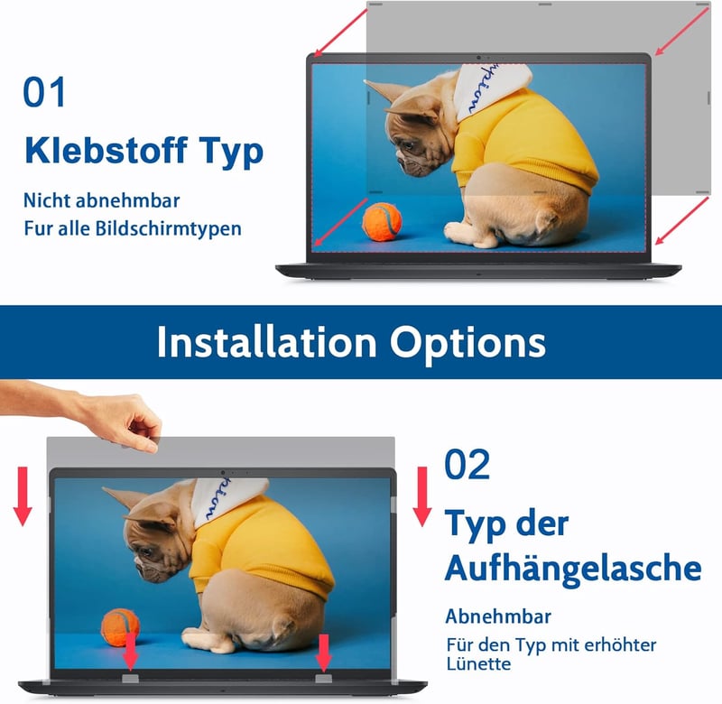 IPROKKO 14 Inch Laptop Adatvédelmi Fólia 16:9 Kékfény Szűrő Anti-Glare Képernyővédő