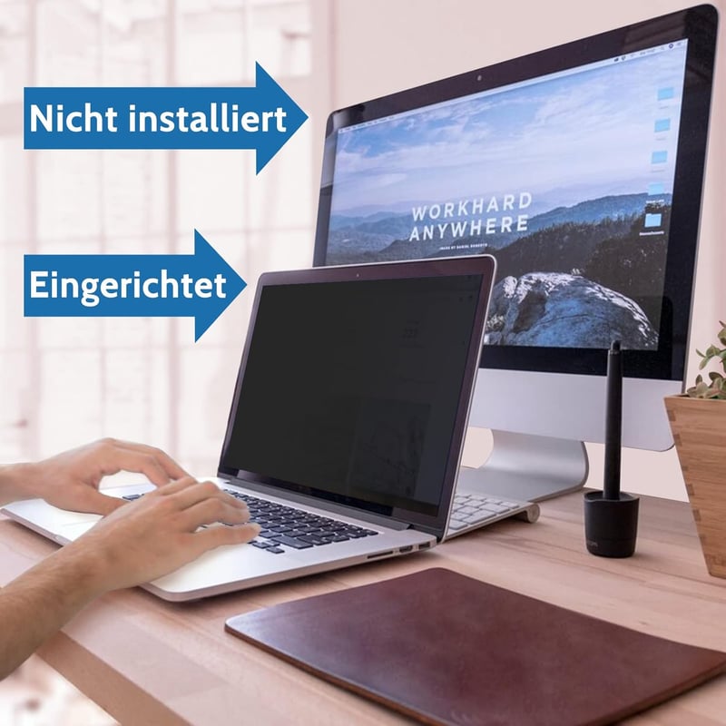 IPROKKO 14 Inch Laptop Adatvédelmi Fólia 16:9 Kékfény Szűrő Anti-Glare Képernyővédő