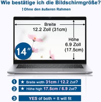 IPROKKO 14 Inch Laptop Adatvédelmi Fólia 16:9 Kékfény Szűrő Anti-Glare Képernyővédő 3