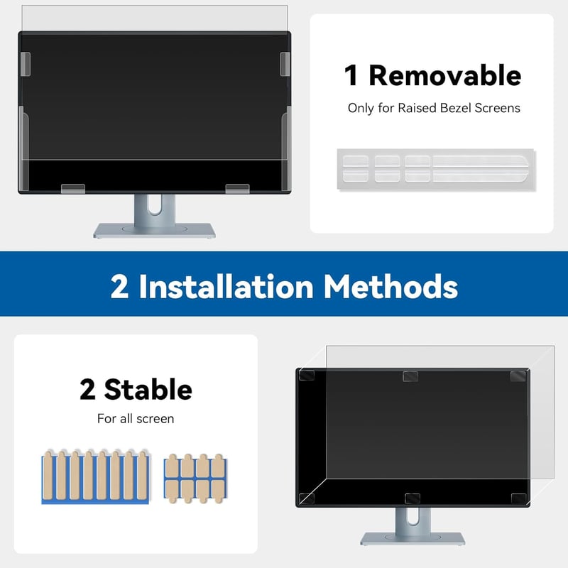 IPROKKO 23.8" Monitor Adatvédelmi Fólia 16:9 Kékfény Szűrő Tükröződésmentes
