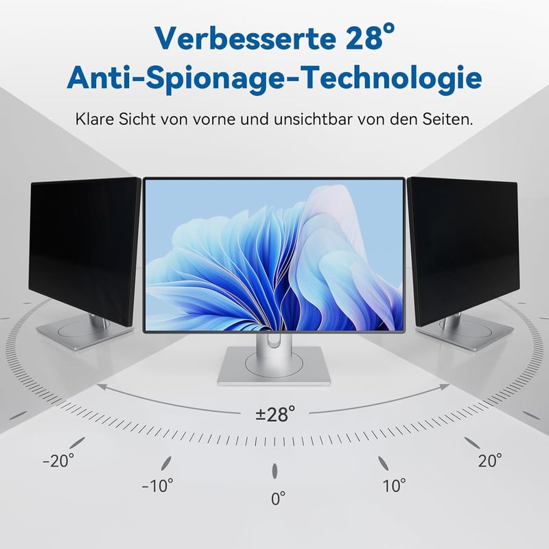 IPROKKO 23.8" Monitor Adatvédelmi Fólia 16:9 Kékfény Szűrő Tükröződésmentes