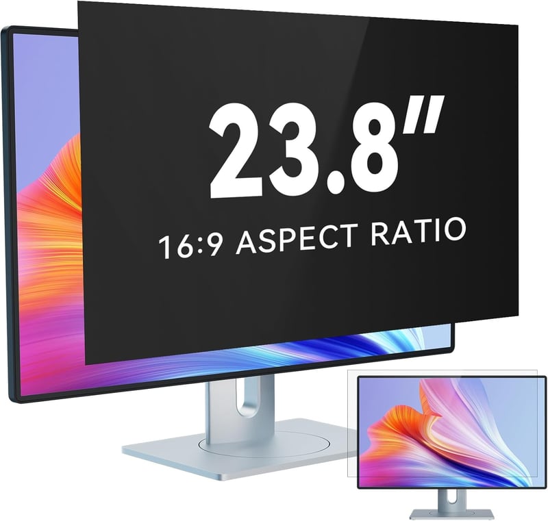 IPROKKO 23.8" Monitor Adatvédelmi Fólia 16:9 Kékfény Szűrő Tükröződésmentes
