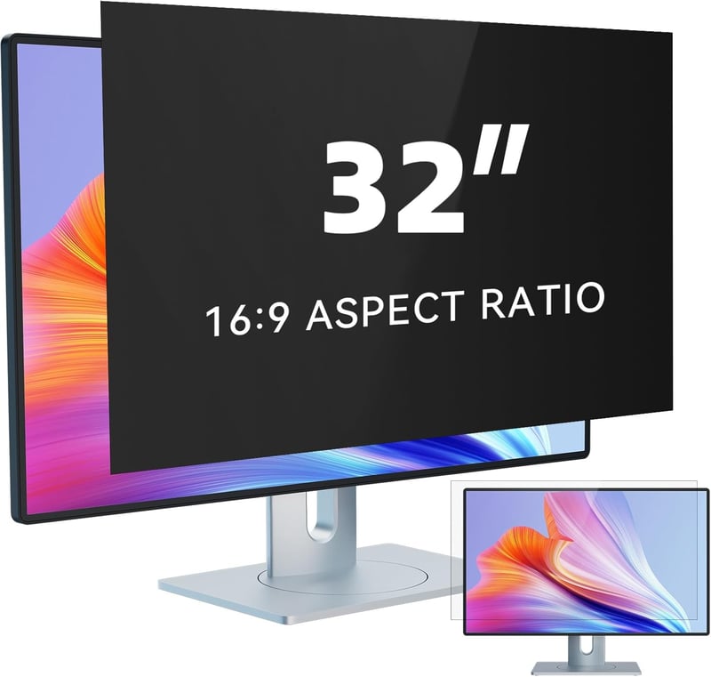 IPROKKO 32" monitoros adatvédelmi film 16:9 kékfény szűrő képernyővédő