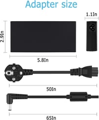 IPWRPRO 120W Laptop Töltő MSI Gamer Laptopokhoz - Kompatibilis GF63, GS65, GL62M Sorozatokkal - 5.5×2.5mm Csatlakozó 4