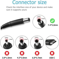 IPWRPRO 180W Dell laptop töltő - G3, G5, G7, G15, G16, XPS, Vostro sorozathoz - Univerzális adapter kompatibilis modellekhez 4