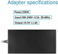 IPWRPRO 230W Laptop Töltő MSI, Gigabyte Aero, Aorus és Medion Erazer Laptopokhoz - Rövidzárlat Elleni Védelemmel, EU Csatlakozóval 5
