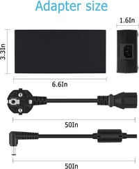 IPWRPRO 230W Laptop Töltő MSI, Gigabyte Aero, Aorus és Medion Erazer Laptopokhoz - Rövidzárlat Elleni Védelemmel, EU Csatlakozóval 4