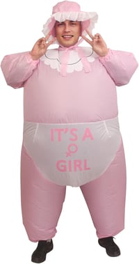 IRETG Felfújható Baba Jelmez Felnőtteknek Halloween Karnevál Cosplay Ruha 5